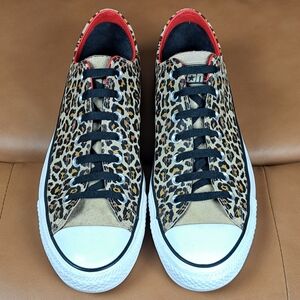 Converse CONS Chuck Taylor Pro Ox Leopard Sneakers Mens Size 12 Skate Zoom Air 1